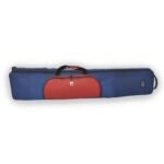 Guzheng with soft bag Guzheng bag with pulley Guzheng bag color contrast fashion waterproof shockproof(Blue and Red）