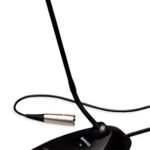 Shure MX412D/S Supercardioid Condenser Microphone, 12" Gooseneck, Desktop Base with 10' Cable, Logic Functions, Programmable Switch, LED Indicator, Snap-Fit Foam Windscreen