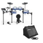 Donner BackBeat Electric Drum Set with High-Tech 7-inch Touchscreen and Donner Electric Drum AMP 35-Watt with Aux in and Wireless Audio Connection