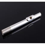 Flutes Instrument Silver-Plated Flute with 16 Holes Opening and Closing Holes Dual-Purpose Students Professional Flute (Color : Close Hole)