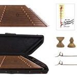 Economy class Persian 9 bridge Kharak Santur-Santoor-Dulcimer with a free hard case and accessories