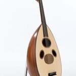 Arabic Oud Made of Mahogany & Walnut Wood with Kurschner Strings Installed, Ebony Pegs, Free soft case & rishas