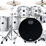 Mapex Saturn Evolution Workhorse 5-piece Shell Pack - Birch & Walnut - Iridium Silver