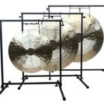 32” Wind Gong - Includes Gong Stand & Mallet/Authentic Chinese Wind Gong/Beautiful and Calming Sound/Hand Selected For Quality/Great for Sound Healing, Home, or Office