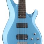 Schecter C-4 Deluxe Bass Guitar - Satin Metallic Blue