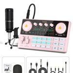MAONO Podcast Equipment Bundle Audio mixer All-in-One Podcast Production Studio with 3.5mm Microphone for Live Streaming, Podcast Recording, PC, Smartphone, DJ MaonoCaster Lite (AU-AM200-S1)