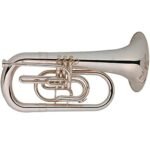 Brass Euphonium Nickel Plated Tone Bb Marching Euphonium