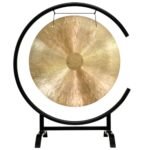 22" Chinese Gongs on the Seaside C-Stand - 22" Wind Gong. Includes Gong, Stand, & Mallet/Sturdy & Compact Design