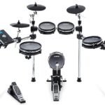 Alesis Drums Command Mesh Kit - Electric Drum Set with USB MIDI Connectivity, 600+ Electronic & Acoustic Drum Kit Sounds and Dual Zone Mesh Pads