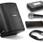 Bose S1 Pro Bluetooth Speaker System Bundle with Battery, Shure PGA48 Microphone, 15ft XLR Audio Cable (6 items)