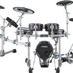 Yamaha DTX10K-X Electronic Drum Kit with TCS Pads (Black Forest) (4 Items)