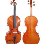 D Z Strad Model 220 Violin with Dominant strings, bow, case, rosin and shoulder rest - Open Clear Tone (4/4 - Size)