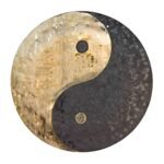 Yin Yang Chau Gongs - Includes Padded Gong Mallet & Hanging String/Authentic Hand Selected Gong/Beautiful Wash Quality/Calming Sound/Great for Sound Healing, Home, or Office