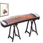 MAESTRO SERIES 2020 Professional Performers' Black Sandalwood Travel Guzheng - INCLUDES COMPREHENSIVE TUTORIAL BOOK AND ETUDES