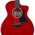 Taylor 224ce DLX LTD Acoustic-electric Guitar - Trans Red