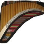 Professional Handmade Pan Flute, Right Hand Instrument Pan Pipe Bamboo Peru