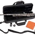 Flute Herche Superior Flute M2 Upgraded! | Professional Grade Musical Instruments for All Levels | SOLID NICKEL-SILVER | Complete Set, Shoulder Carry Case, Cleaning Rod, Tenon protectors, Service Plan