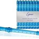 Lyons Soprano Recorder Value Bundle 100-Pack Transparent Blue