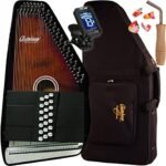 Oscar Schmidt OS21C 21 Chord Classic Autoharp with AC448 Lite-Hard Case