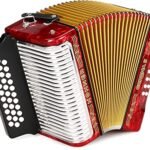 Hohner Corona II Diatonic Accordion - Keys of G/C/F - Red