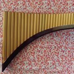 Professional Pan Flute (Right/Left Handed) tunable 25 pipes, Material Base of Wood (CAOBA) BAMBOO Pocessing, Baking and Bright Finish. Case included.