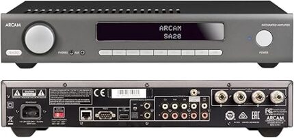 Arcam SA20 Class G Integrated Amplifier - Impeccable Sound & Efficiency - 90W of Power Per Channel - Easily Connects to Surround Sound System